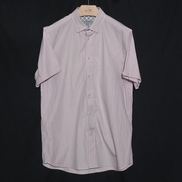 Ted Baker London Men's SS BF - Mauve White Weave - Sz 3* - Picture 1 of 4